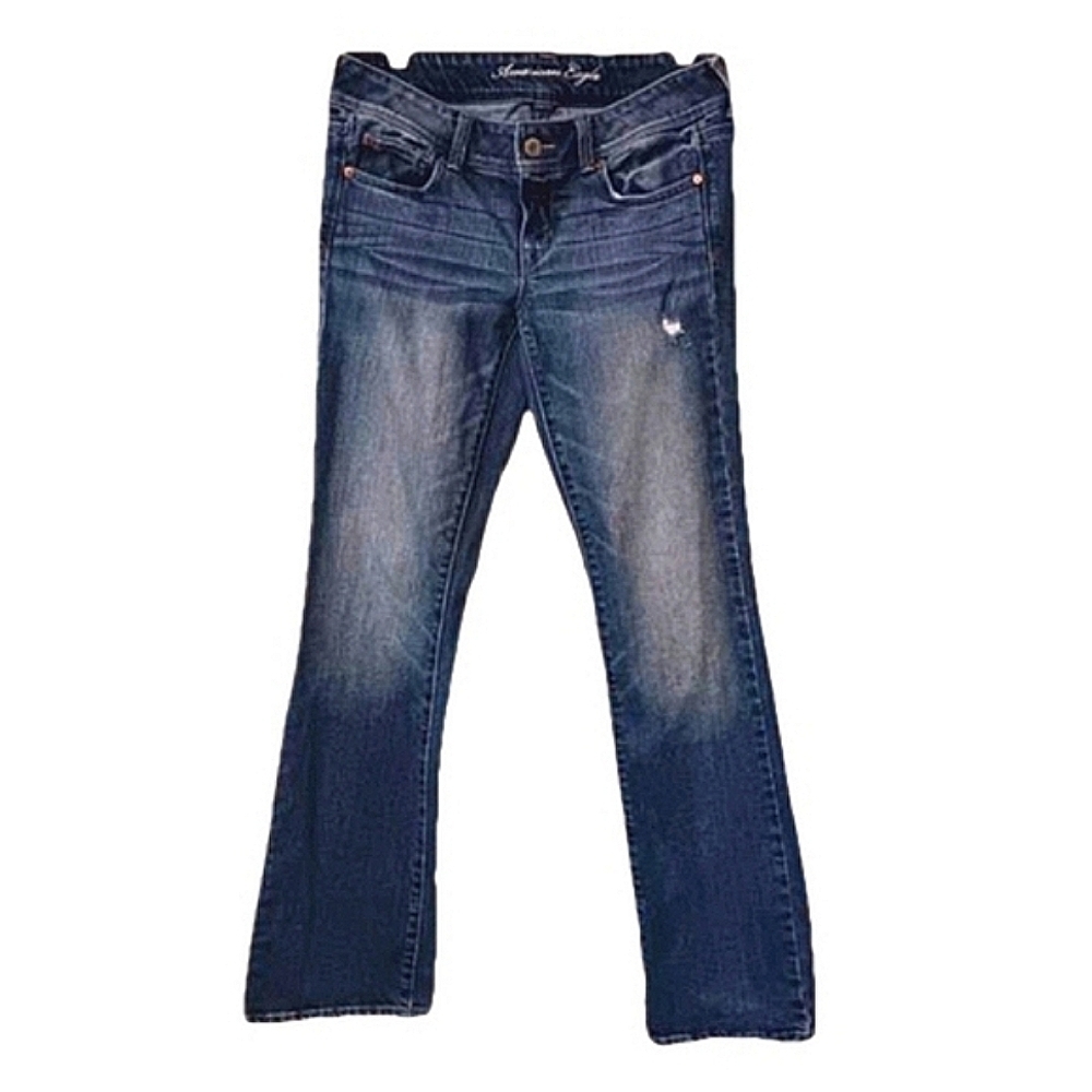 American‎ Eagle Outfitters Slim Bootcut Med-wash Mid/low-rise Stretch Jeans Y2K